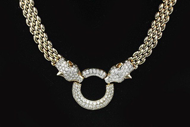 DIAMOND 14K YELLOW GOLD NECKLACE