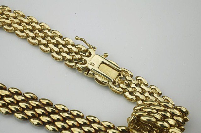 DIAMOND 14K YELLOW GOLD NECKLACE - 3