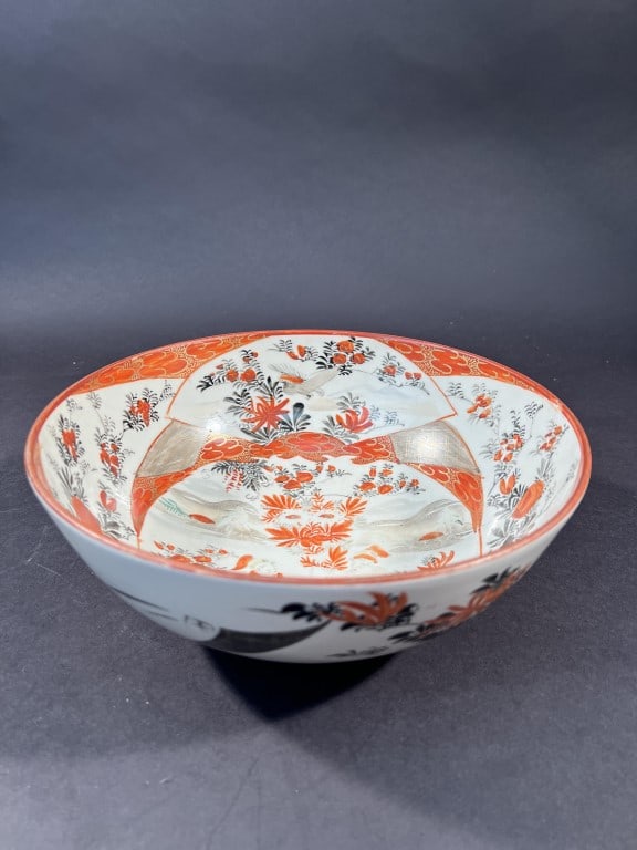 LARGE JAPANESE PORCELAIN BOWL (1 of 4)