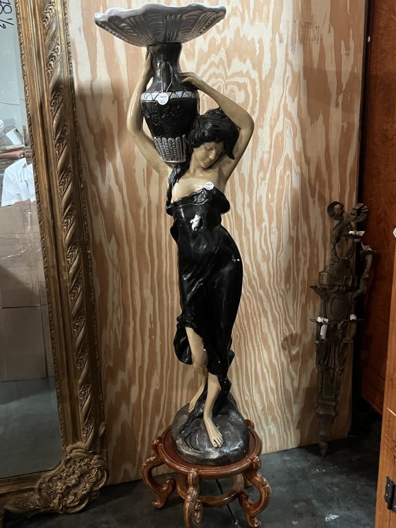FIGURE OF A STANDING GIRL: H: 50in