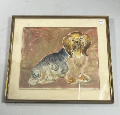 PAINTING OF A DOG: Size