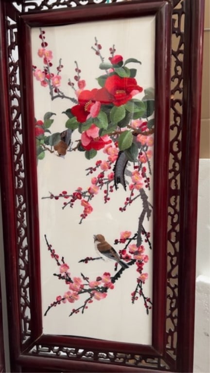 CHINESE FOUR-PANEL FLOOR SCREEN - 11
