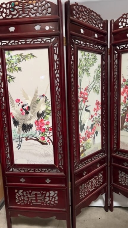 CHINESE FOUR-PANEL FLOOR SCREEN - 2