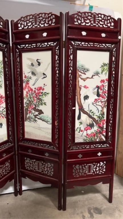 CHINESE FOUR-PANEL FLOOR SCREEN - 3