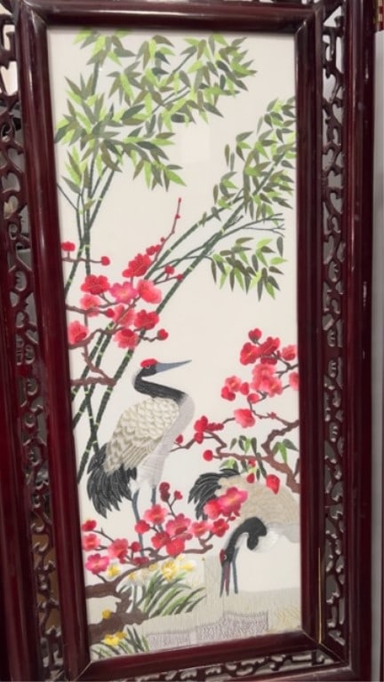 CHINESE FOUR-PANEL FLOOR SCREEN - 5