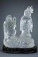 CHINESE CRYSTAL FIGURAL GROUP OF HEHE IMMORTALS