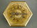 ANTIQUE BRONZE HEXAGONAL DESK CLOCK - 2