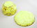 PAIR OF IMPERIAL YELLOW CUT GLASS BONBONIERES - 3