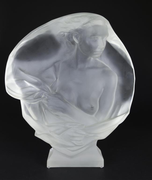GLASS BUST OF WOMAN (1 of 3)
