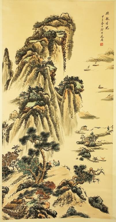 CHINESE LANDSCAPE SCROLL PAINTING (1 of 1)