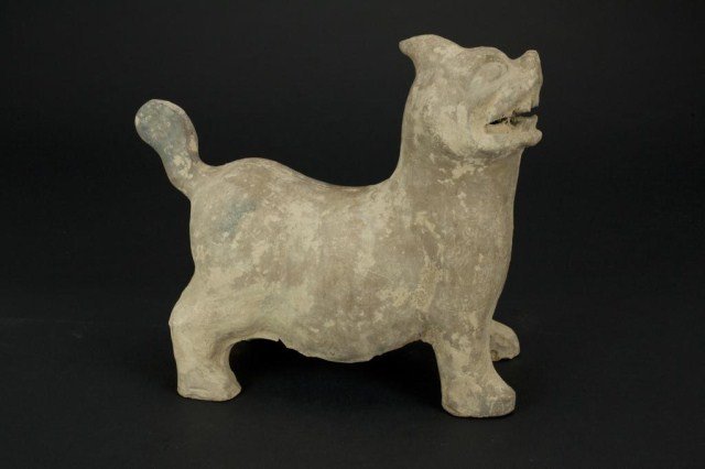 CHINESE TERRACOTTA  FIGURE OF A FOO DOG (1 of 5)