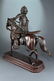 EXQUISITE JAPANESE BRONZE OF A WARRIOR ON A HORSE - 3