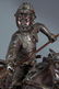 EXQUISITE JAPANESE BRONZE OF A WARRIOR ON A HORSE - 5