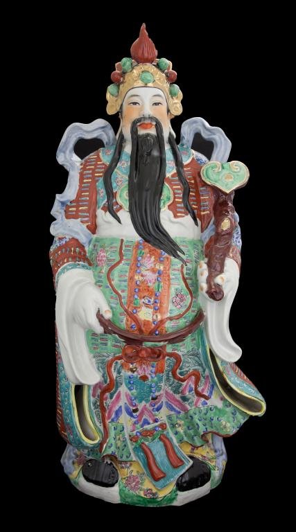 LARGE CHINESE PORCELAIN FIGURE LUXING (1 of 4)