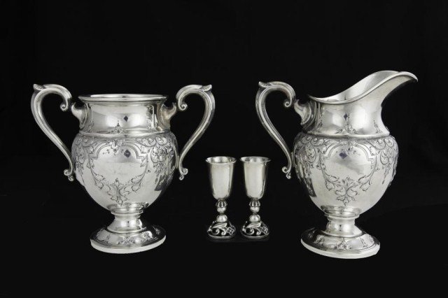 FOUR ASSORTED STERLING SILVER PIECES (1 of 2)