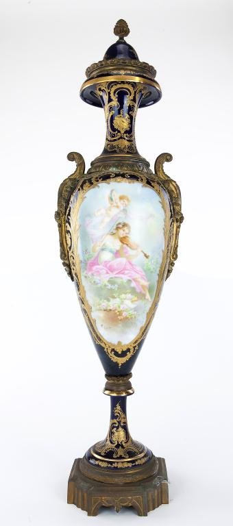 SEVRES VASE WITH GILTBRONZE DECORATION (1 of 3)
