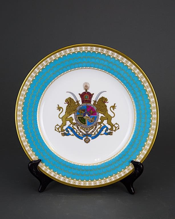 SPODE IMPERIAL PLATE OF PERSIA (1 of 2)