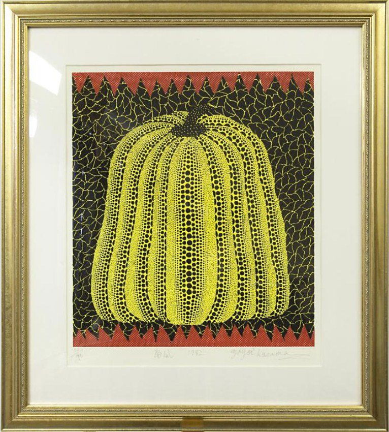YAYOI KUSAMA 'KABOCHA' LITHOGRAPH PRINT (1 of 2)