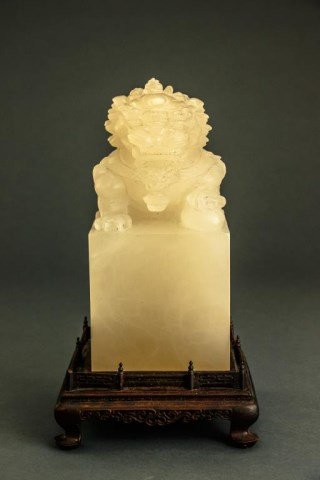 UNUSUAL LARGE CHINESE CARVED SOAPSTONE SEAL (1 of 3)