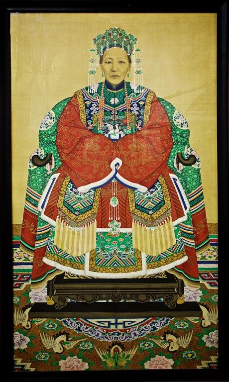 FRAMED CHINESE ANCESTOR PORTRAIT PAINTING (1 of 1)