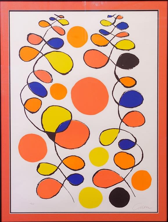 FRAMED ALEXANDER CALDER LITHOGRAPH (1 of 1)