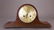AMERICAN TAMBOUR WOODEN MANTEL CLOCK