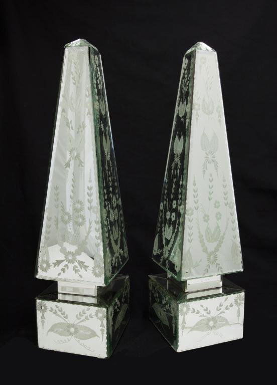 PAIR OF MIRRORED OBELISKS (1 of 2)