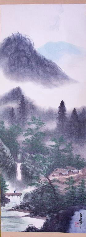 CHINESE LANDSCAPE SCROLL PAINTING (1 of 2)