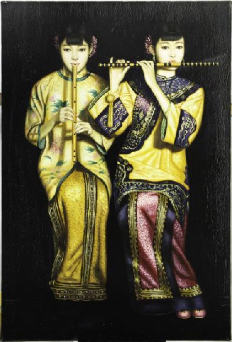 PAINTING OF TWO CHINESE BEAUTIES (1 of 2)