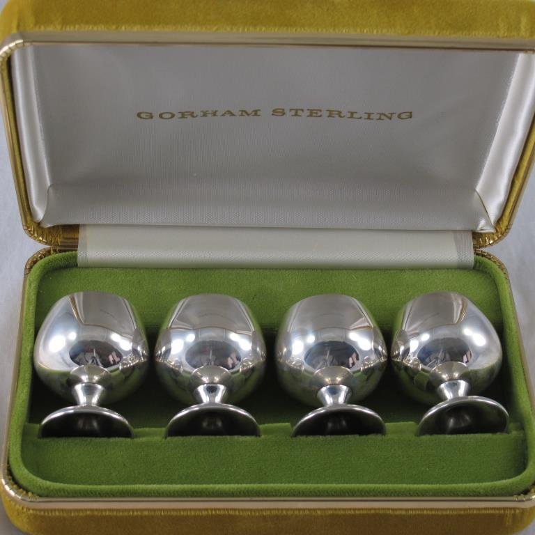Sterling, Gorham, 4 Shot Glasses (1 of 2)