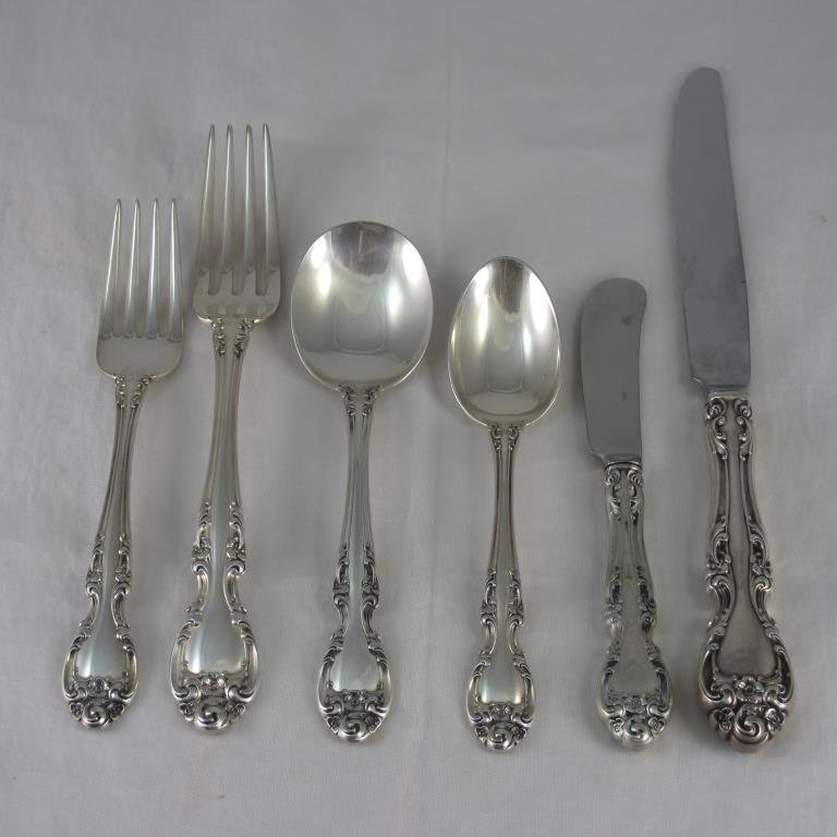 Sterling, Gorham Melrose,  6 pc place setting (1 of 4)