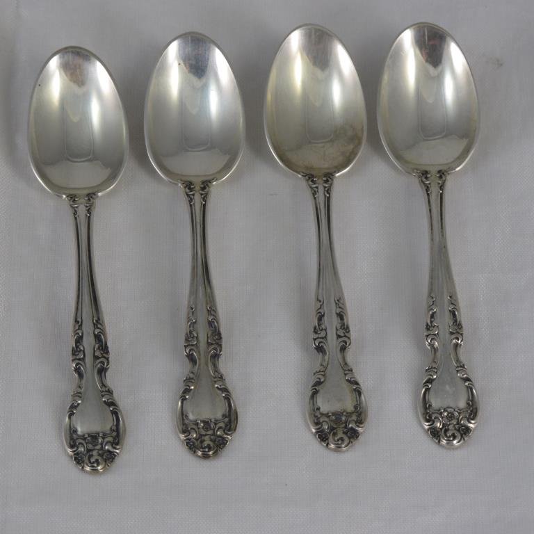 Sterling, 4 Demitasse Spoons, Gorham Melrose (1 of 4)