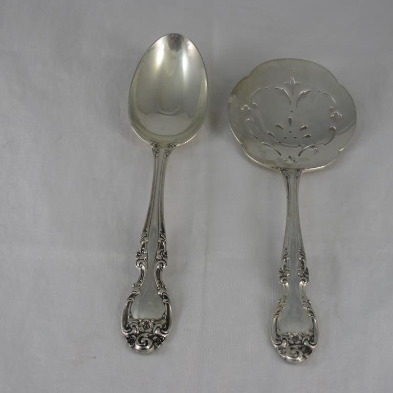 Sterling, Tomato Server and Serving Spoon Gorham M (1 of 2)