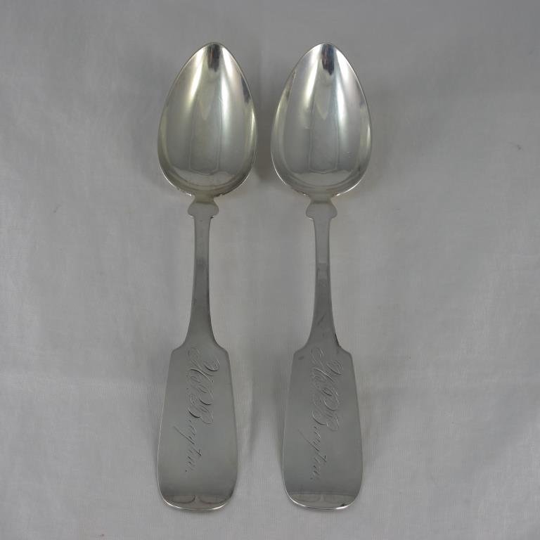 Sterling, 2  Serving Spoons, Monogrammed (1 of 3)