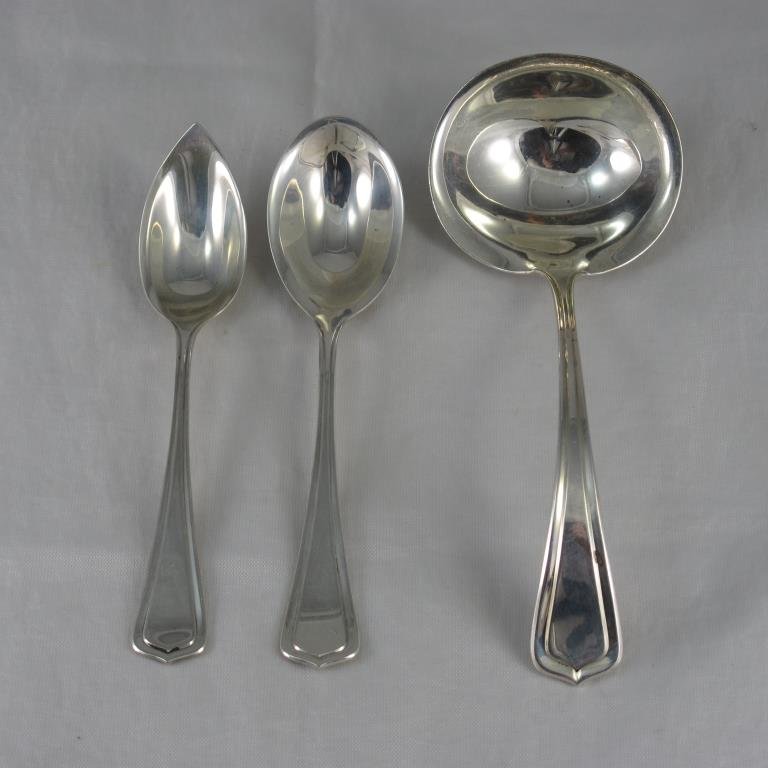 Sterling, Rogers Lunt, 3pc Ladle and Spoon (1 of 3)