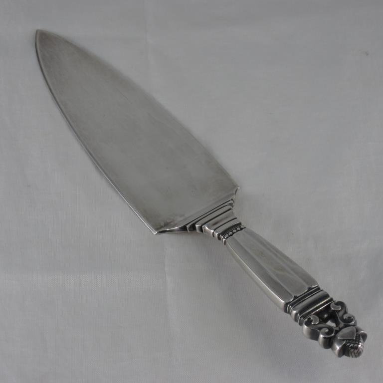 Sterling, Georg Jensen Denmark, Acorn, Cake Server (1 of 4)