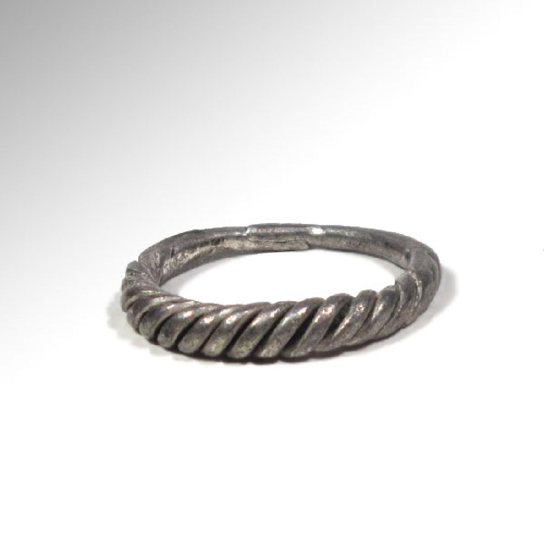 Viking Twisted Silver Ring, 9th -11th Century A.D. (1 of 6)