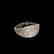 Viking Silver Ring with Wolf's Tooth Decoration