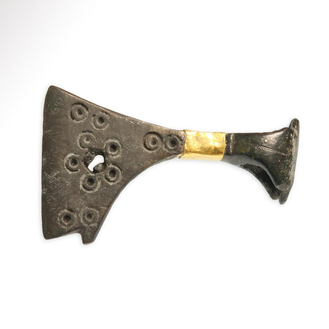 Viking Bronze Axe Amuletic Pendant, c. 10th Century A.D. (1 of 6)
