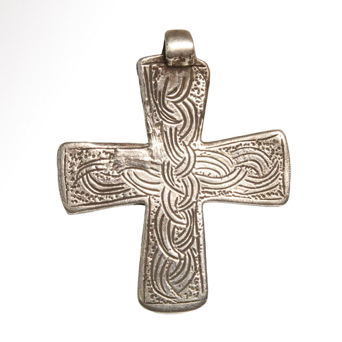 Medieval Viking Silver Cross Pendant (1 of 6)