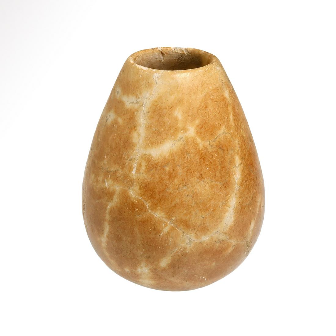 Egyptian Marbled Stone Vessel, c. 1000 B.C. (1 of 5)