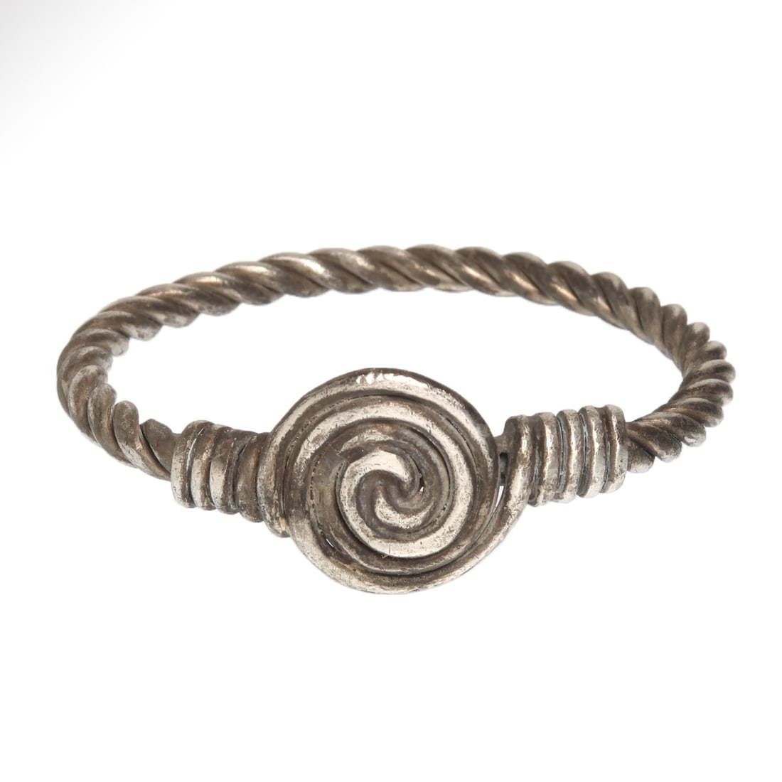 Celtic Solid Silver Bracelet with Spiral, c. 400-300 B.C. (1 of 6)