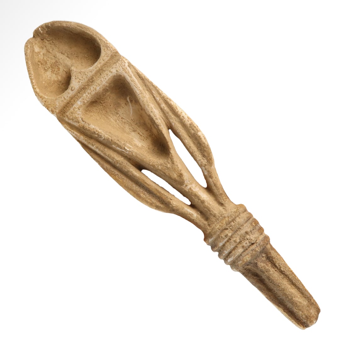 Egyptian Alabaster Cosmetic Spoon, NK, 18th Dynasty, c. 1567-1320 B.C. (1 of 7)