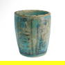 Egyptian Faience Offering Cup with Royal Cartouche, 21st Dynasty, c. 1085-935 B.C.