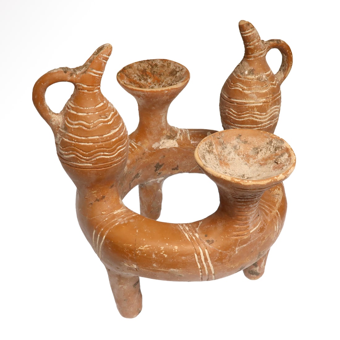 Greek Cypriot Terracotta Offering Table, Early Bronze Age,  c. 2100 B.C. (1 of 7)