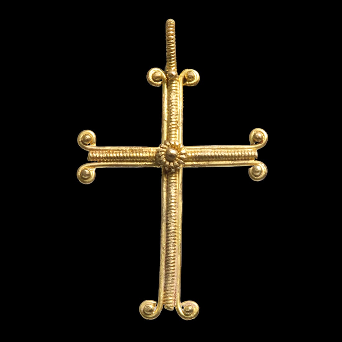 Byzantine Gold Cross Pendant, c. 6th-7th Century A.D. (1 of 6)