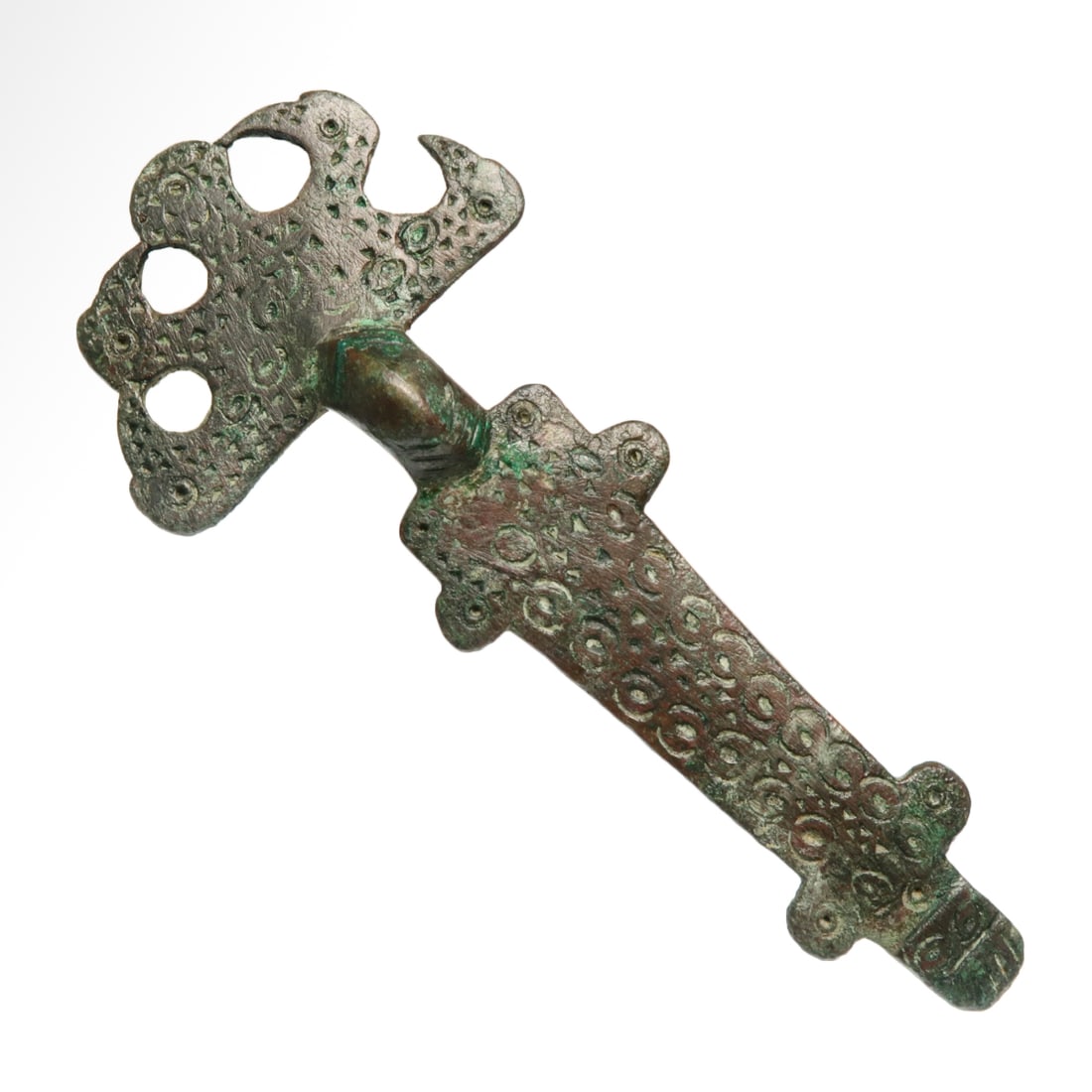 Anglo Saxon Bronze Fibula, c. 6th Century A.D. (1 of 7)