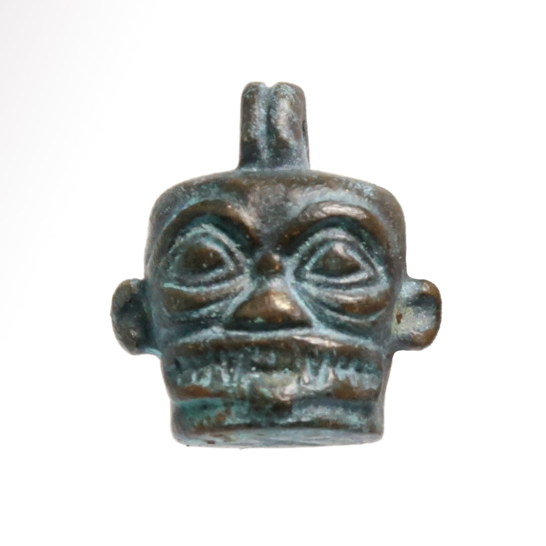 Assyrian Pazuzu Head Pendant Amulet, c. 900-500 B.C. (1 of 6)