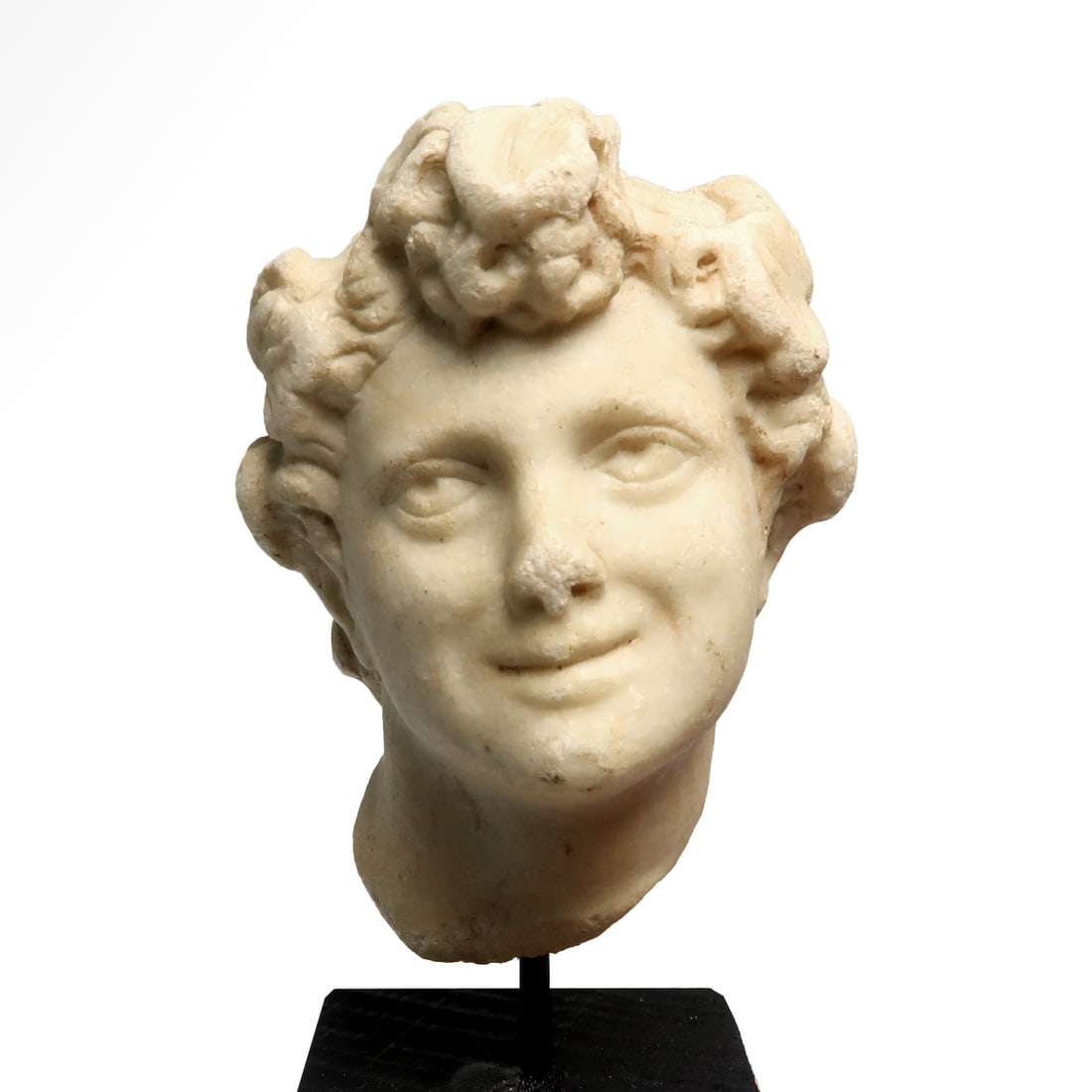 Roman Marble Head of Youthful Dionysus, c. 2nd Century A.D. (1 of 7)