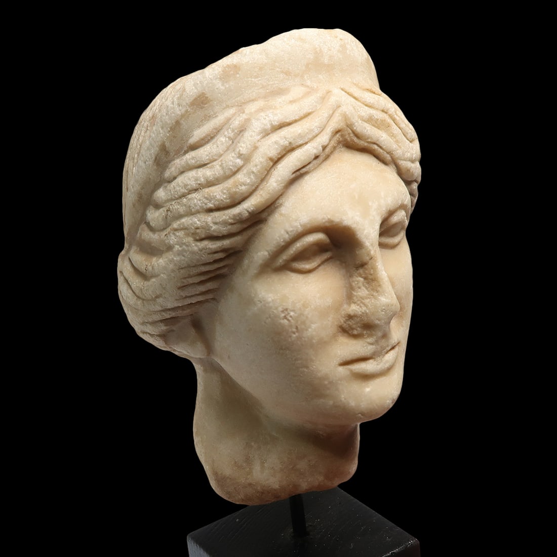 Roman Marble Head of Venus, c. 2nd Century A.D. (1 of 7)